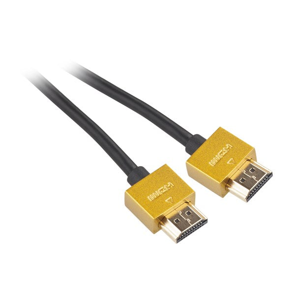 Kabel GoGEN HDMI 1.4, 1,5m, pozlacený, High speed, s ethernetem (GOGHDMI150MM03) černý