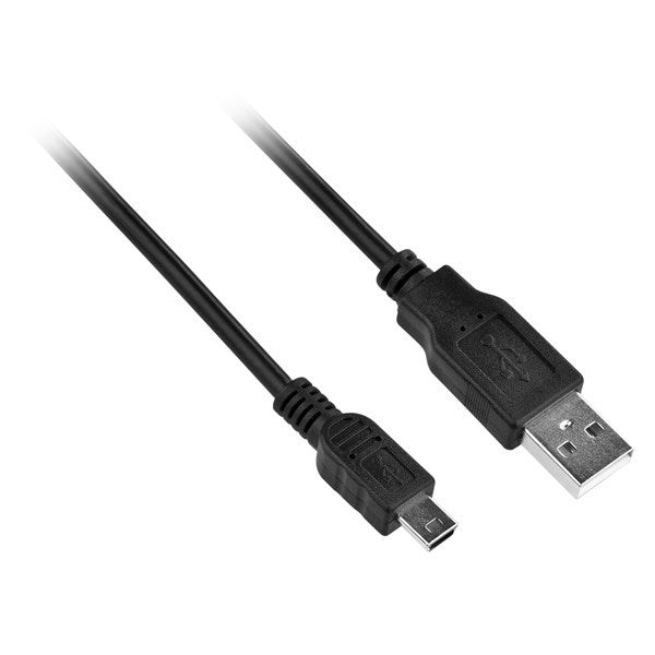 Kabel GoGEN USB/mini USB, 1,5m (GOGMINUSB150MM01) černý