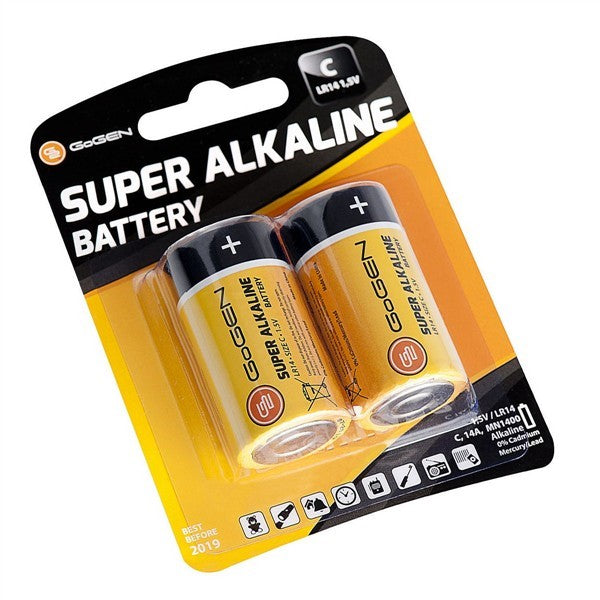 Baterie alkalická GoGEN SUPER ALKALINE C, LR14, blistr 2ks (GOGR14ALKALINE2)