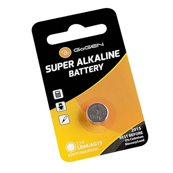 Baterie alkalická GoGEN SUPER ALKALINE LR44, blistr 1ks (GOGLR44ALKALINE1)