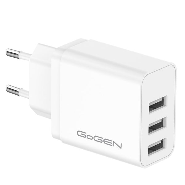 Nabíječka do sítě GoGEN ACH 301, 3x USB-A, 15,5W (ACH301W) bílá