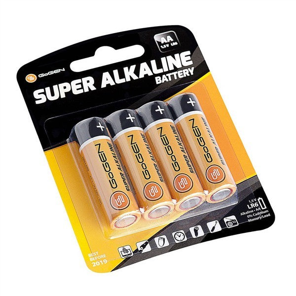 Baterie alkalická GoGEN SUPER ALKALINE AA, LR06, blistr 4ks (GOGR06ALKALINE4)