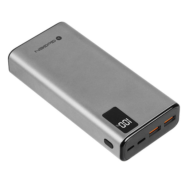 Powerbanka GoGEN PB200008 20000 mAh, USB-C PD 20W (PB200008S) stříbrná