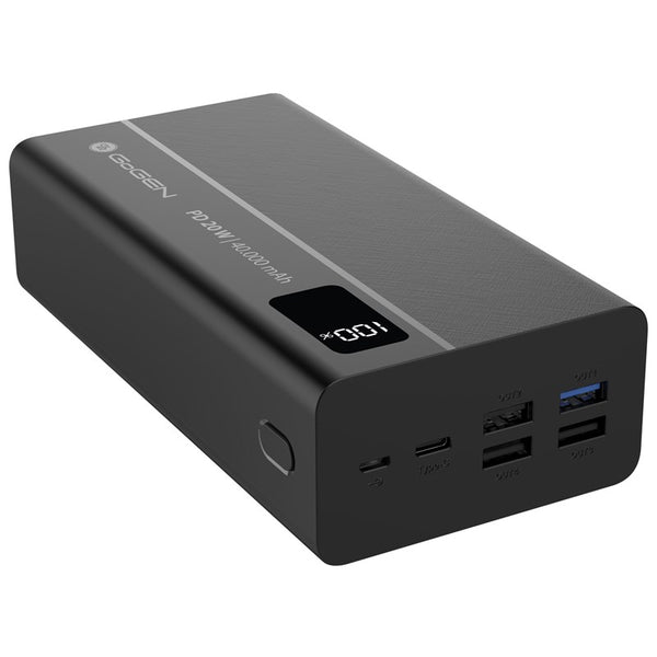 Powerbanka GoGEN PB400001 40000 mAh, USB-C PD 20W (PB400001B) černá